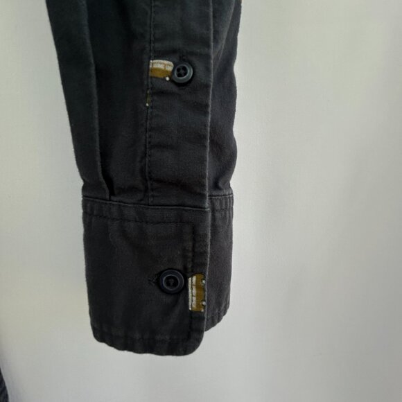 DJAB Men’s navy blue button-down shirt with yellow van print size small - Picture 5 of 8